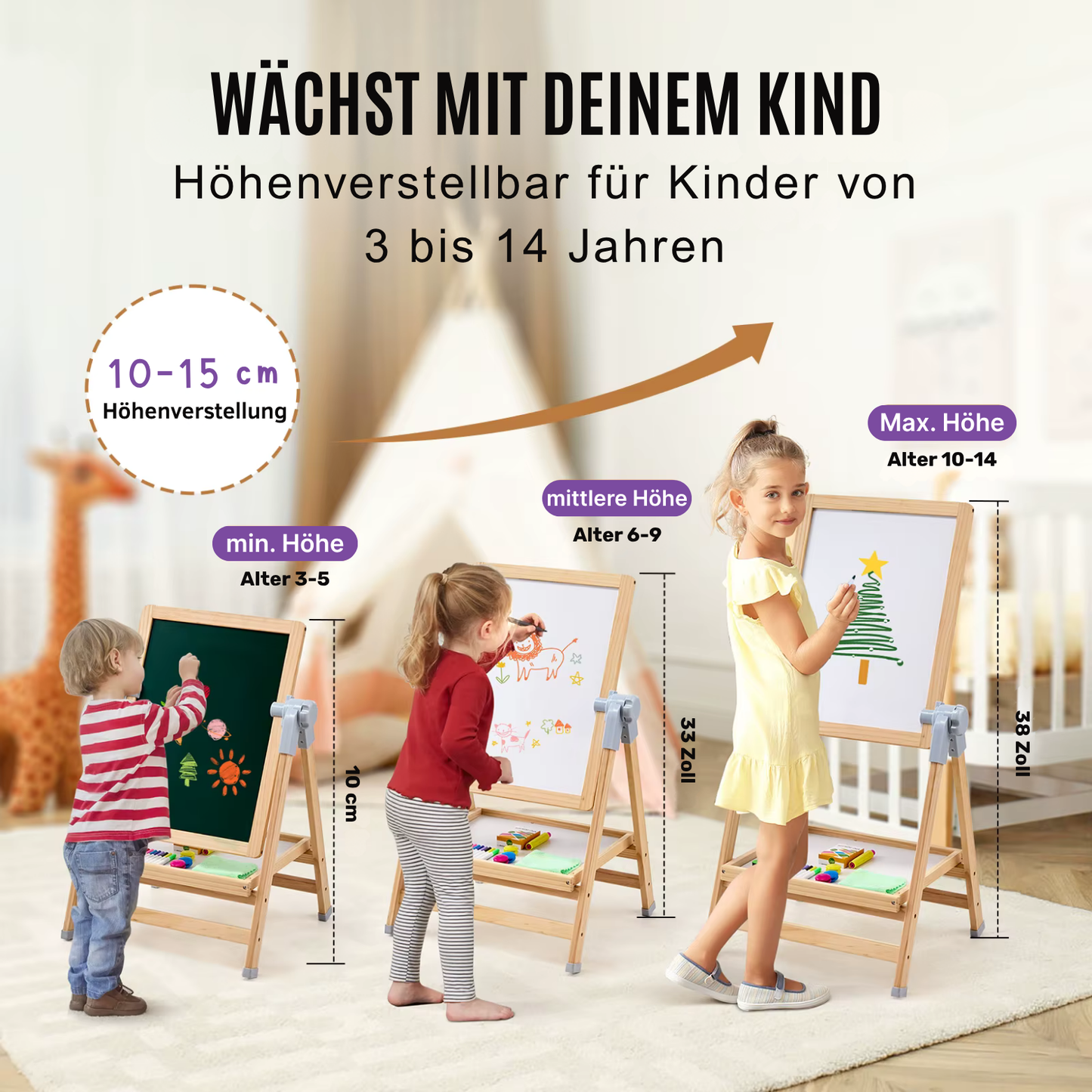 Kleinklug® Magnetisches Zeichenbrett