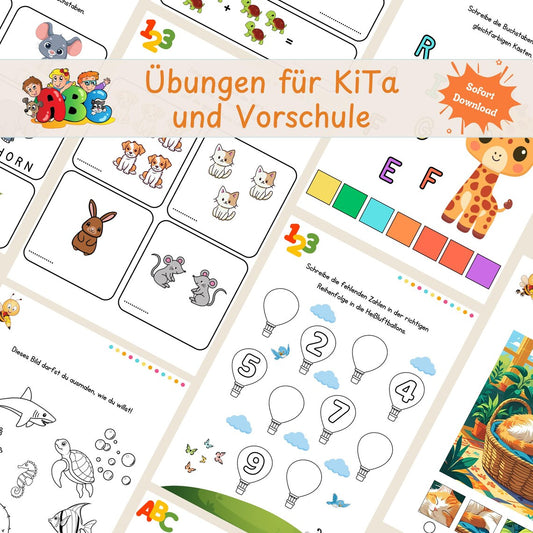 KleinKlug® Lernabenteuer – 20 Seiten Spiel & Wissen